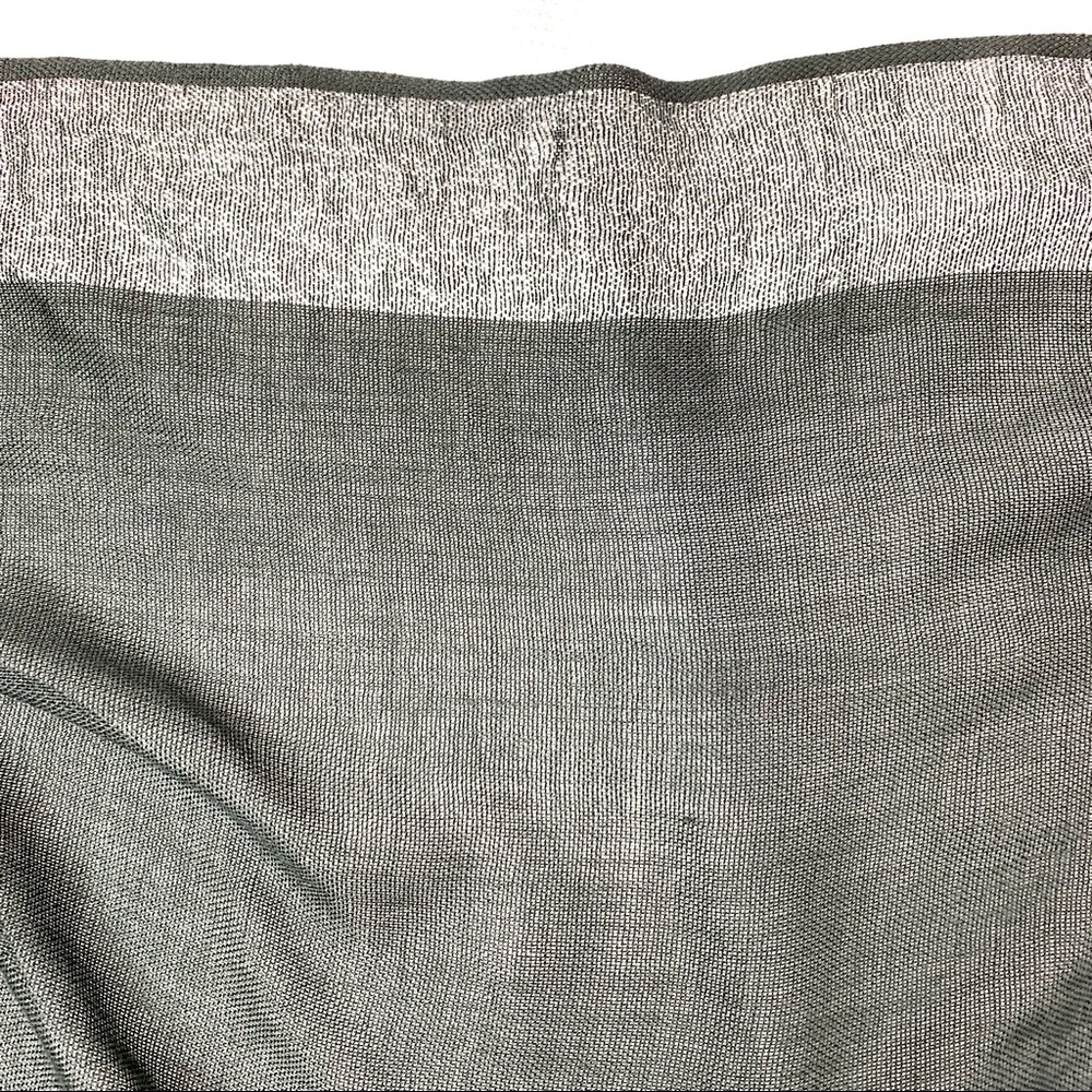 3/$15 Classy Gray & Silver Metallic Scarf Shawl - Picture 5 of 8